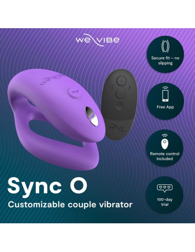 WE VIBE SYNC O WRAPPING STIMULATION COUPLES VIBRATOR LIGHT PURPLE