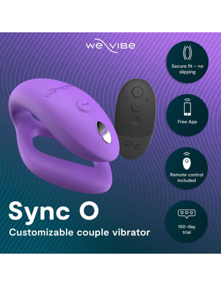WE VIBE SYNC O WRAPPING STIMULATION COUPLES VIBRATOR LIGHT PURPLE