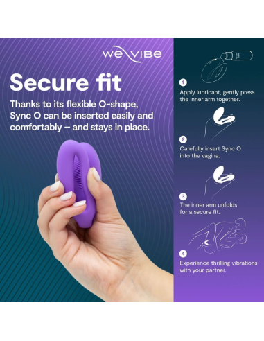 WE VIBE SYNC O WRAPPING STIMULATION COUPLES VIBRATOR LIGHT PURPLE