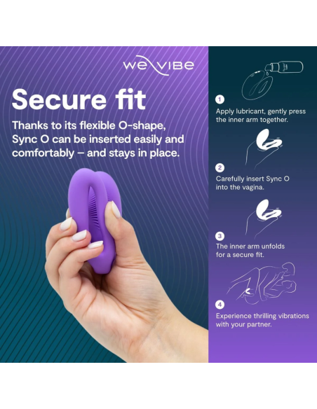 WE VIBE SYNC O WRAPPING STIMULATION COUPLES VIBRATOR LIGHT PURPLE