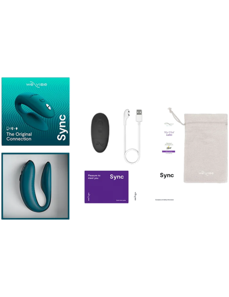 WE VIBE SYNC 2 ADJUSTABLE COUPLES VIBRATOR VELVET GREEN
