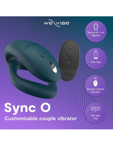 WE VIBE SYNC 2 ADJUSTABLE COUPLES VIBRATOR VELVET GREEN