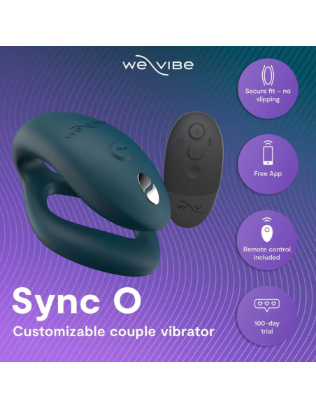 WE VIBE SYNC 2 ADJUSTABLE COUPLES VIBRATOR VELVET GREEN