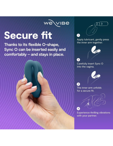 WE VIBE SYNC 2 ADJUSTABLE COUPLES VIBRATOR VELVET GREEN