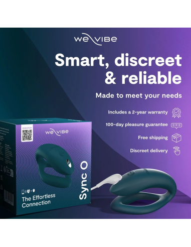 WE VIBE SYNC 2 ADJUSTABLE COUPLES VIBRATOR VELVET GREEN