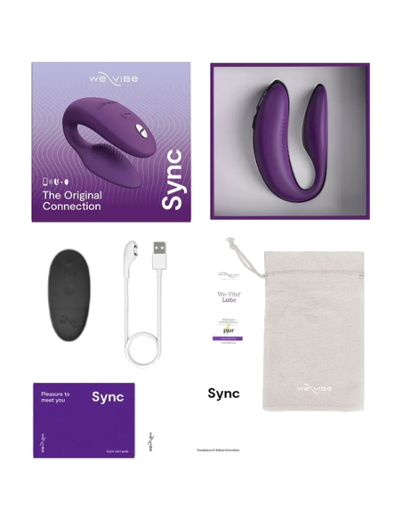 WE VIBE SYNC 2 ADJUSTABLE COUPLES VIBRATOR PURPLE