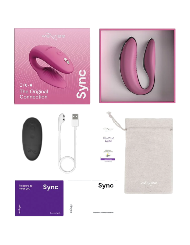 WE VIBE SYNC 2 ADJUSTABLE COUPLES VIBRATOR ROSE