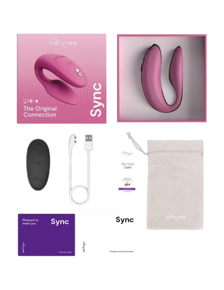 WE VIBE SYNC 2 ADJUSTABLE COUPLES VIBRATOR ROSE