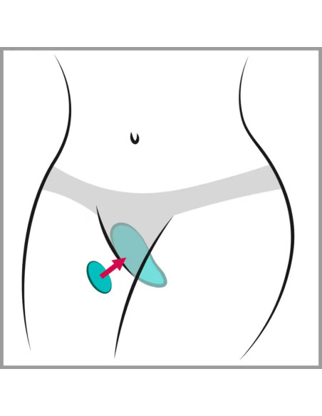 WE VIBE MOXIE MAGNETIC CLIP PANTY VIBRATOR AQUA