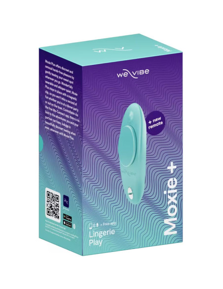 WE VIBE MOXIE MAGNETIC CLIP PANTY VIBRATOR AQUA