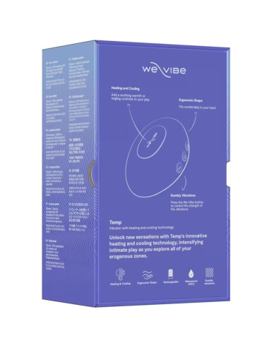 WE VIBE TEMP HEATING AND COOLING VIBRATOR LAVENDER BLUE
