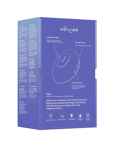 WE VIBE TEMP HEATING AND COOLING VIBRATOR LAVENDER BLUE