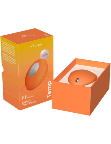 WE VIBE TEMP HEATING AND COOLING VIBRATOR TANGERINE