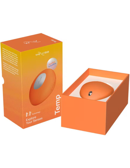 WE VIBE TEMP HEATING AND COOLING VIBRATOR TANGERINE