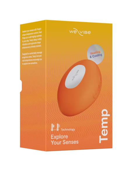 WE VIBE TEMP HEATING AND COOLING VIBRATOR TANGERINE