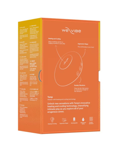 WE VIBE TEMP HEATING AND COOLING VIBRATOR TANGERINE