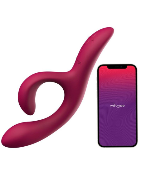 WE VIBE NOVA 2 FLEXIBLE RABBIT VIBRATOR WITH 10 VIBRATION MODES AND APP CONTROL PURPLE
