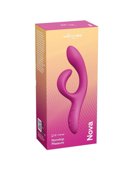 WE VIBE NOVA 2 FLEXIBLE RABBIT VIBRATOR WITH 10 VIBRATION MODES AND APP CONTROL PURPLE