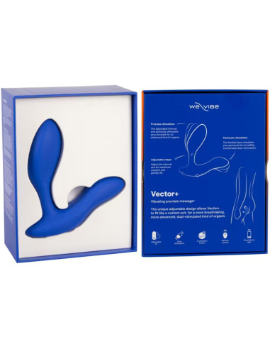 WE VIBE VECTOR DUAL STIMULATION PROSTATE MASSAGER ROYAL BLUE