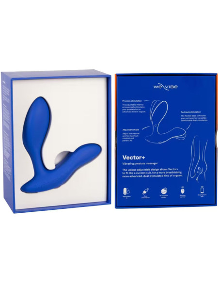 WE VIBE VECTOR DUAL STIMULATION PROSTATE MASSAGER ROYAL BLUE