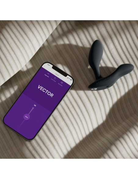WE VIBE VECTOR BLACK PROSTATE MASSAGER REMOTE CONTROL