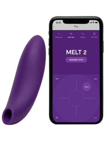 WE VIBE MELT 2 AIR PULSE CLITORAL STIMULATOR PURPLE