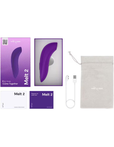 WE VIBE MELT 2 AIR PULSE CLITORAL STIMULATOR PURPLE