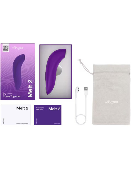 WE VIBE MELT 2 AIR PULSE CLITORAL STIMULATOR PURPLE
