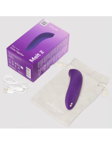 WE VIBE MELT 2 AIR PULSE CLITORAL STIMULATOR PURPLE
