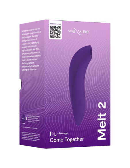 WE VIBE MELT 2 AIR PULSE CLITORAL STIMULATOR PURPLE