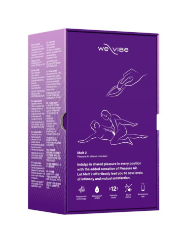 WE VIBE MELT 2 AIR PULSE CLITORAL STIMULATOR PURPLE