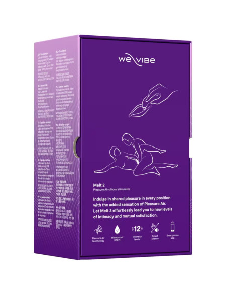 WE VIBE MELT 2 AIR PULSE CLITORAL STIMULATOR PURPLE