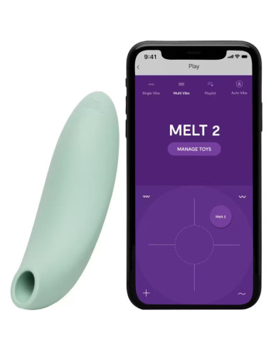 WE VIBE MELT 2 AIR PULSE CLITORAL STIMULATOR SAGE