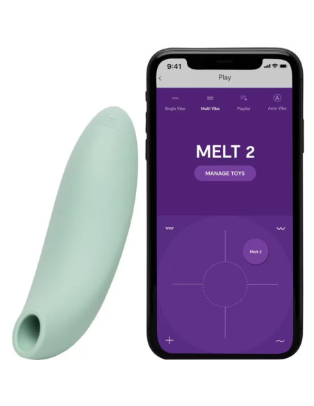WE VIBE MELT 2 AIR PULSE CLITORAL STIMULATOR SAGE