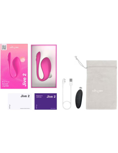 WE VIBE JIVE 2 WEARABLE EGG VIBRATOR ELECTRIC PINK