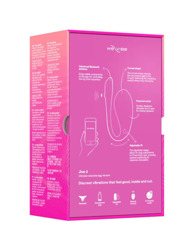 WE VIBE JIVE 2 WEARABLE EGG VIBRATOR ELECTRIC PINK