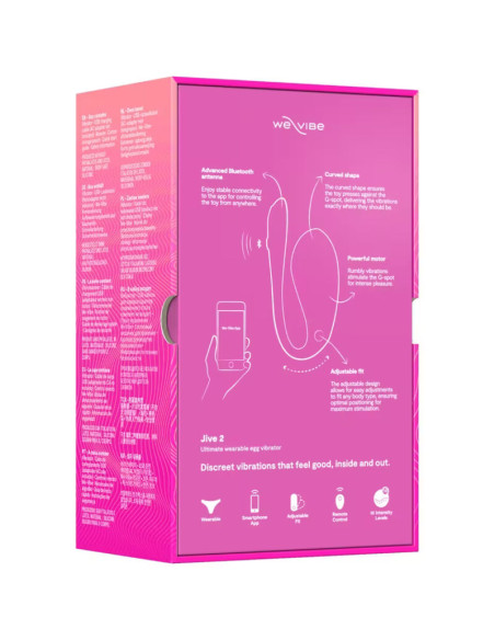 WE VIBE JIVE 2 WEARABLE EGG VIBRATOR ELECTRIC PINK