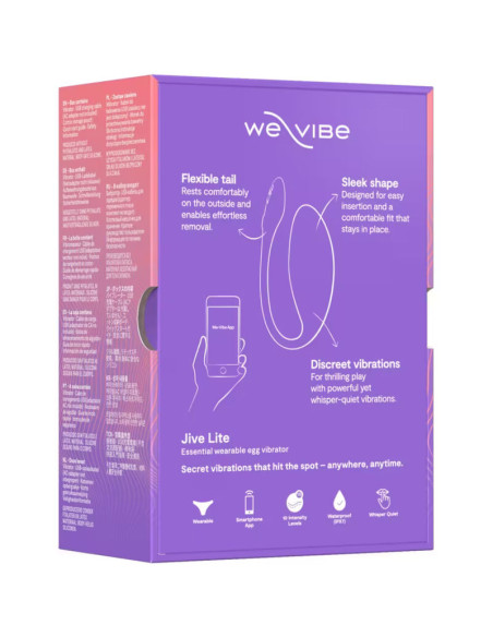 WE VIBE JIVE LITE APP CONTROLLED WEARABLE EGG VIBRATOR PURPLE