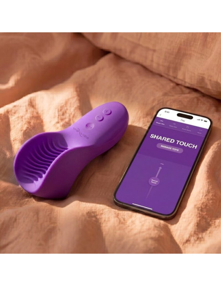 WE VIBE SHARED TOUCH DOUBLE SIDED COUPLES VIBRATOR PURPLE