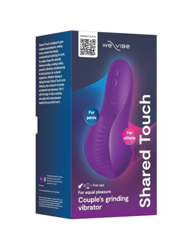 WE VIBE SHARED TOUCH DOUBLE SIDED COUPLES VIBRATOR PURPLE
