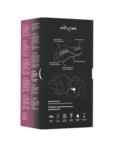WE VIBE SHARED TOUCH DOUBLE SIDED COUPLES VIBRATOR BLACK