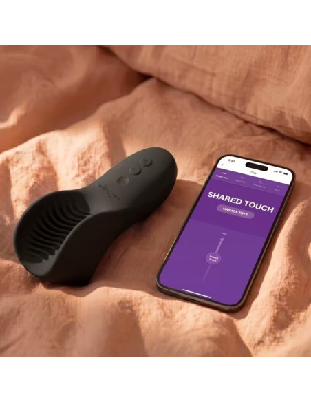 WE VIBE SHARED TOUCH DOUBLE SIDED COUPLES VIBRATOR BLACK