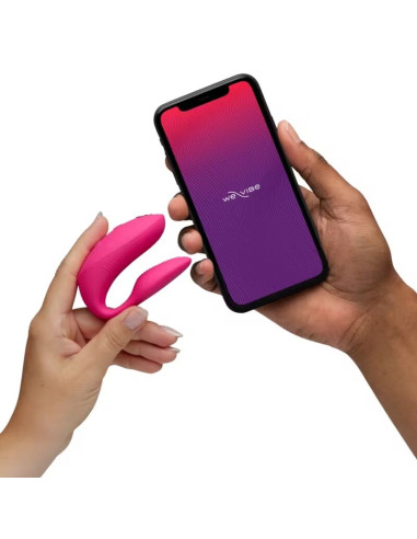 WE VIBE CHORUS PRO PREMIUM COUPLES VIBRATOR ELECTRIC PINK