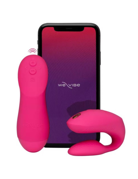 WE VIBE CHORUS PRO PREMIUM COUPLES VIBRATOR ELECTRIC PINK