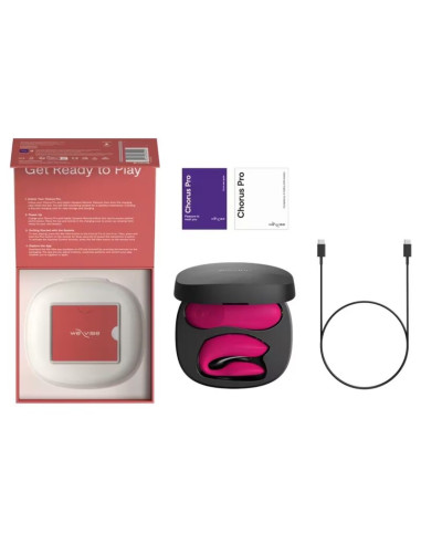 WE VIBE CHORUS PRO PREMIUM COUPLES VIBRATOR ELECTRIC PINK