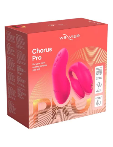 WE VIBE CHORUS PRO PREMIUM COUPLES VIBRATOR ELECTRIC PINK