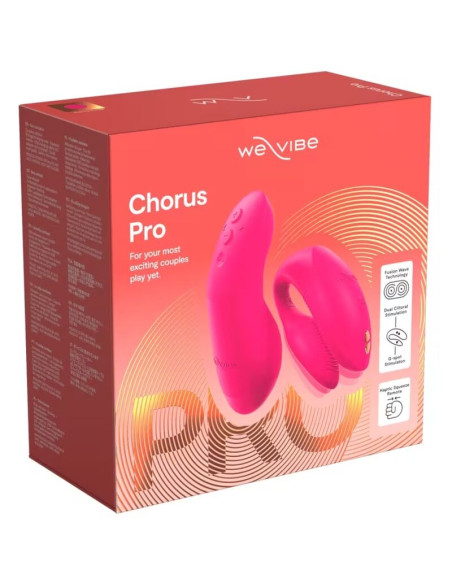 WE VIBE CHORUS PRO PREMIUM COUPLES VIBRATOR ELECTRIC PINK