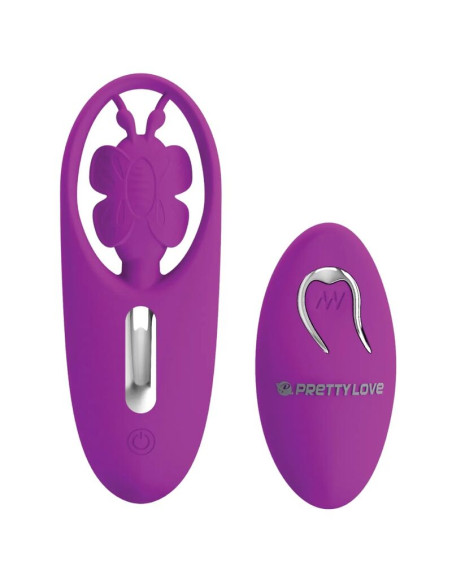 PRETTY LOVE DANCING BUTTERFLY ESTIMULADOR PARA BRAGUITA CON CONTROL REMOTO LILA