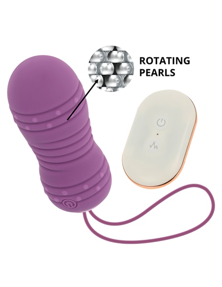 OHMAMA HUEVO CONTROL REMOTO 7 MODOS ROTACION LILA