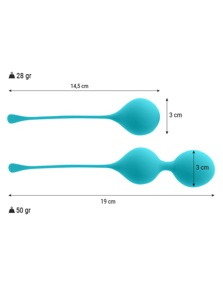 INTENSE BOLAS KEGEL PACK KENDALL AZUL